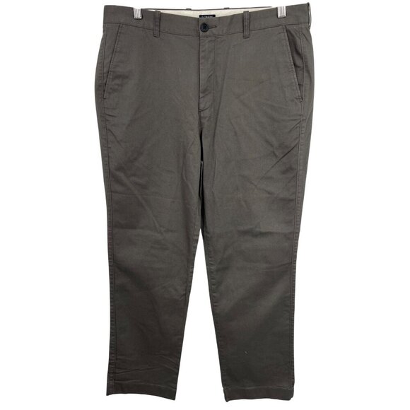 J.Crew Mens Flex Athletic Fit Chinos 34 x 30 Cotton Gray Pockets Work Career New - Picture 1 of 9